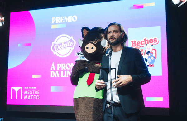 Saúl Rivas, creador de Bechos. Serie TVG Premio promoción da Lingua
